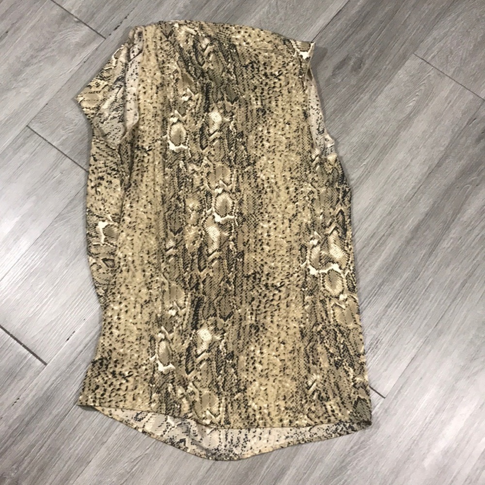 Vince Camuto Python Print Asymmetrical Blouse - image 9